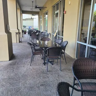 More outdoor seating