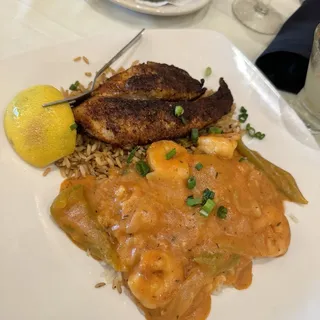 Blackened Catfish & Shrimp