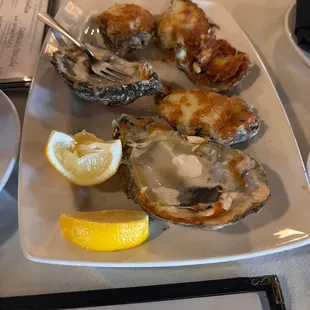 Baked oysters