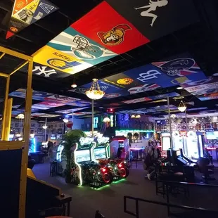 the interior of the bar