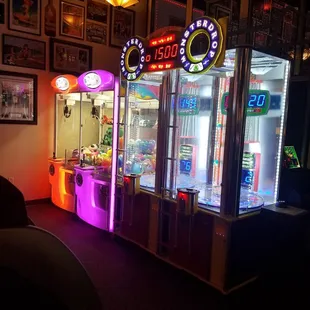two arcade machines