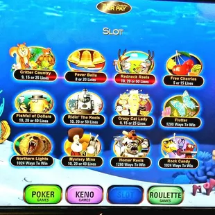 Lots of exclusive slots