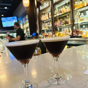 Espresso martini (I asked for no chocolate bitters). It was good!