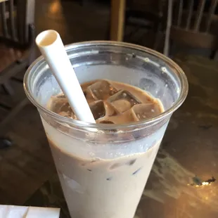 Decaf large iced mocha