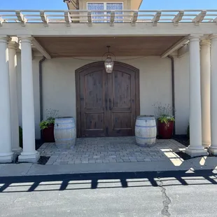 the entrance to the winery