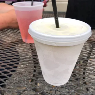 Pain killer daiquiri and a Punch on the rocks