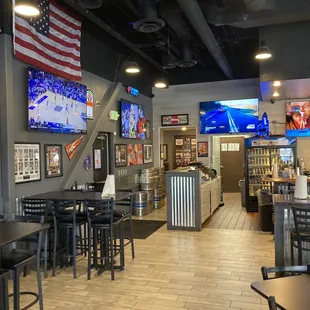 the interior of the restaurant