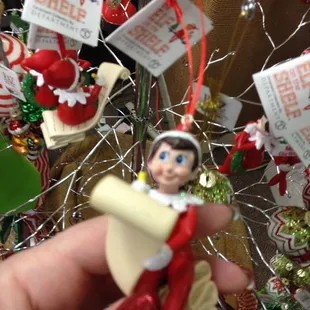 Creepy Elf on the Shelf Ornaments