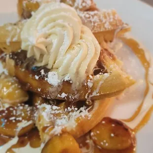 Bananas Foster Waffle