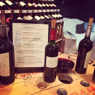 Weekly wine tastings