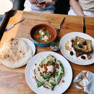 Avocado Hummus Toast Brunch