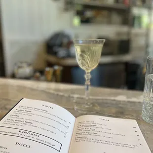 Champagne at the bar