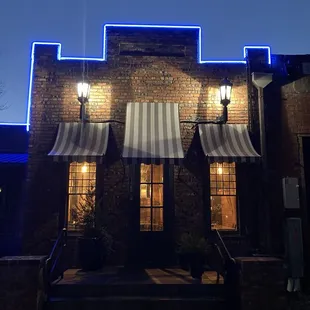 Entry from the back of the restaurant