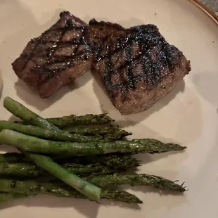 A twice cooked "New York Strip" steak.