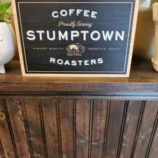 They use Stumptown coffee
