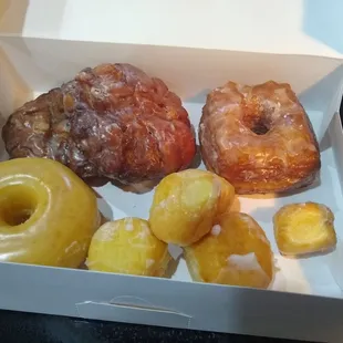 Assortment of donuts and cronut.