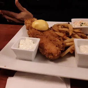 seafood, fish and chips, food, fish
