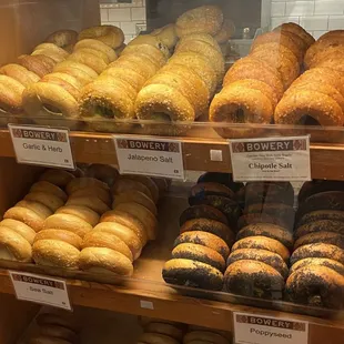 a variety of baked goods