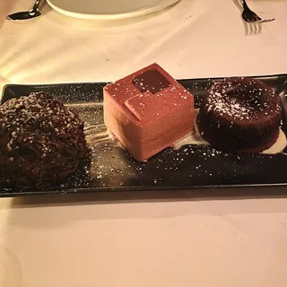 Chocolate Cake Trio