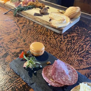 Wine tasting event charcuterie