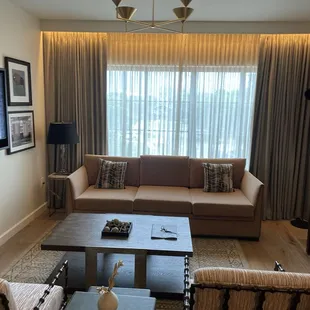 Sitting area of suite