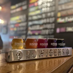 a row of beers
