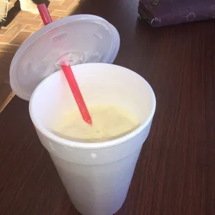 Banana butterscotch small shake