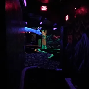 Cool black light mini golf