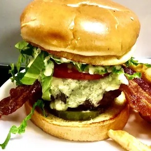 black and bleu burger