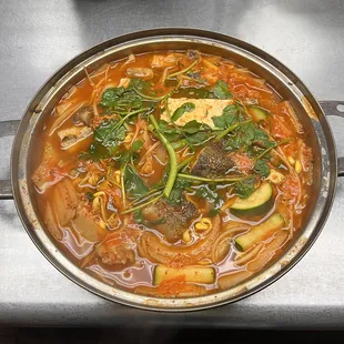 대구전골. DauGu JeonGol. Cod fish hot pot