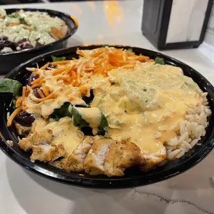 Spicy chicken bowl
