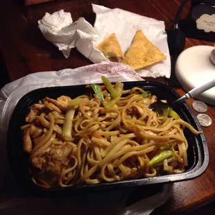 Chicken Lo Mein...A little sour