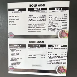 Menu and prices as of July 21, 2023