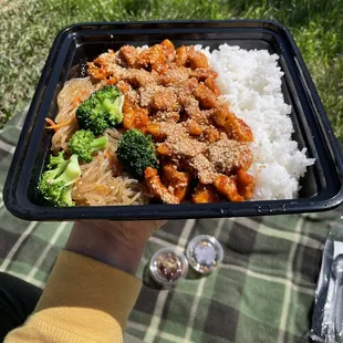 Garlic sesame chicken