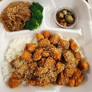 Garlic sesame chicken