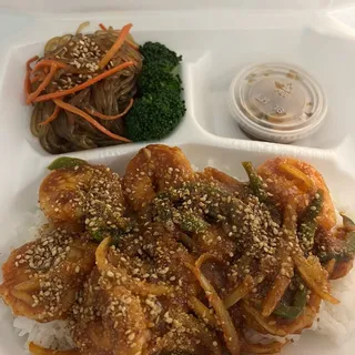 Garlic sesame shrimp