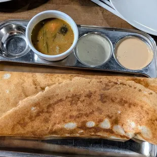 Chicken tikka dosa