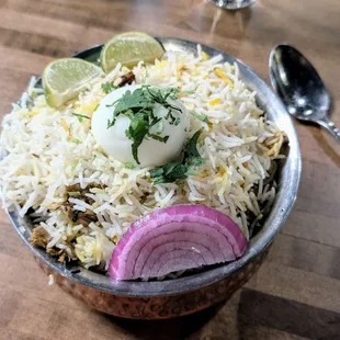 Goat (dum) biryani