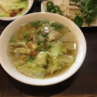 Wonton Egg Noodle Soup