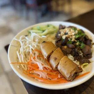 a plate of food on a table
