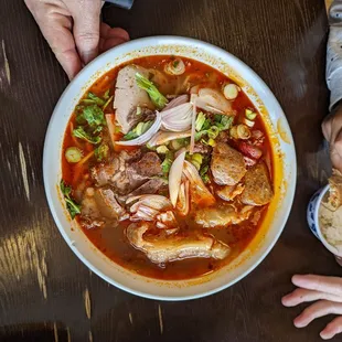 Spicy beef soup