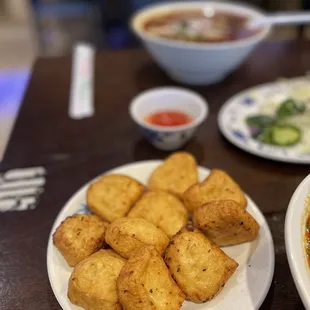 fried tofu with sweet & sour sauce