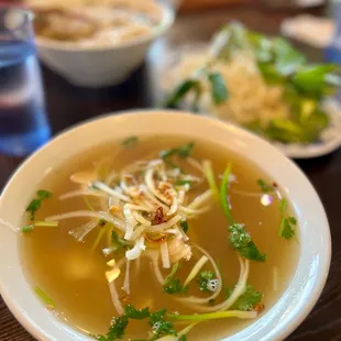 Chicken Pho (chicken and noodles sank)