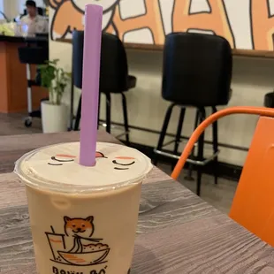 Taiwanese milk tea, add boba.