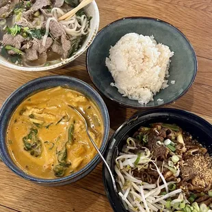 Pho, Red Curry, &amp; Pad Thai