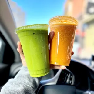 Hella Green Smoothie and Cold Assassin Juice