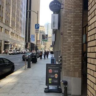 Outside