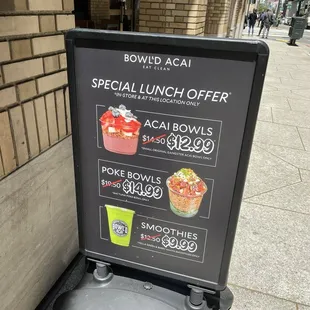 Lunch special offers at this location