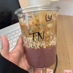 These nuts large açaí bowl