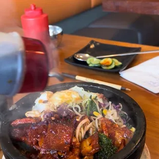 Bibimbop. Steaming and sooo good!